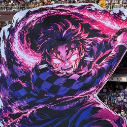 Tatakae! Poster Tanjiro Muncul di Tengah Stadion Kosta Rika