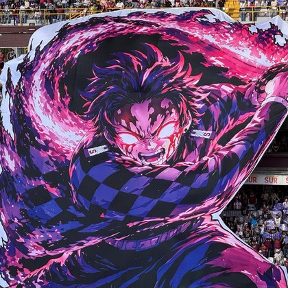 Tatakae! Poster Tanjiro Muncul di Tengah Stadion Kosta Rika