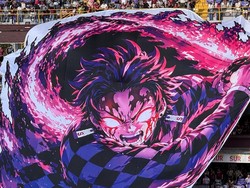 Tatakae! Poster Tanjiro Muncul di Tengah Stadion Kosta Rika