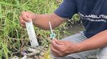 Duh! Ada Limbah Jarum Suntik di Parit Kedungkandang Kota Malang