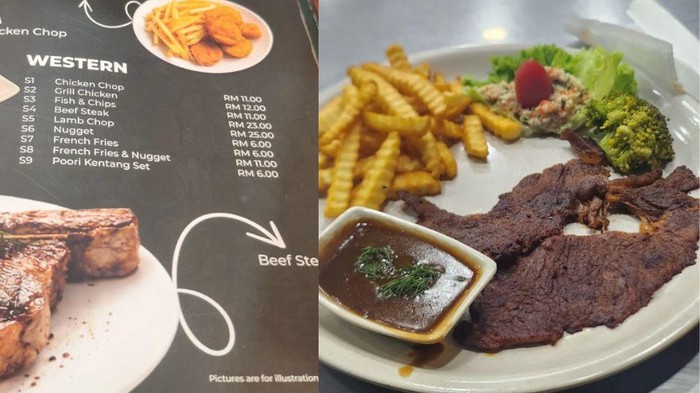 Zonk! Beli Steak Rp 102 Ribu, Pelanggan Ini Dapatnya Daging Iris Tipis