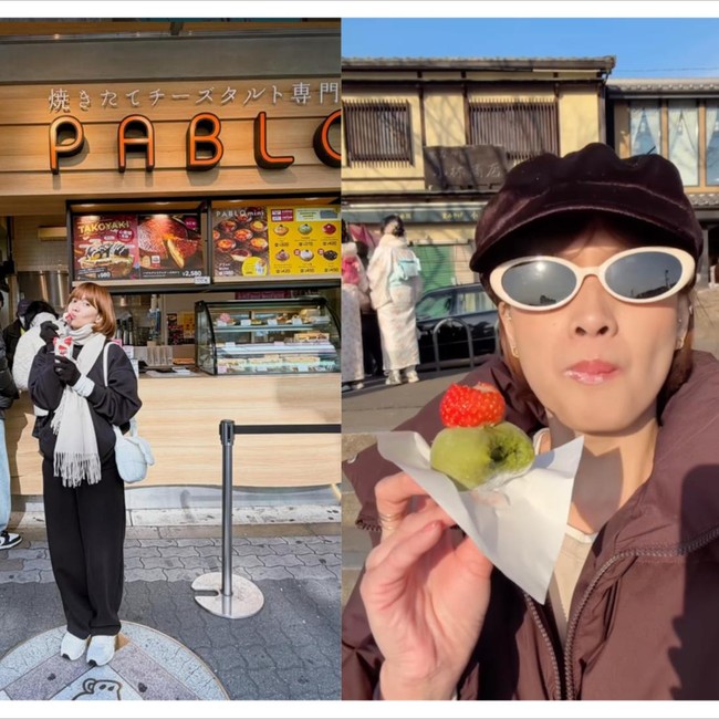 Chika Jessica Jajan Cheese Tart hingga Mochi Viral saat Liburan ke Jepang