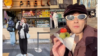 Chika Jessica Jajan Cheese Tart hingga Mochi Viral saat Liburan ke Jepang