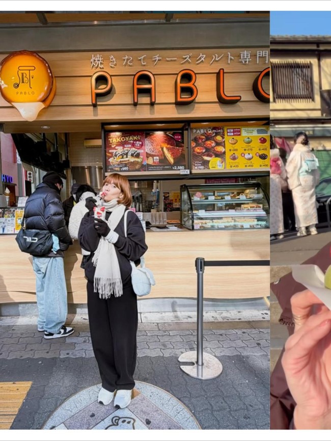 Chika Jessica Jajan Cheese Tart hingga Mochi Viral saat Liburan ke Jepang