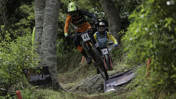 Suasana balapan Indonesian Downhill tahun lalu.