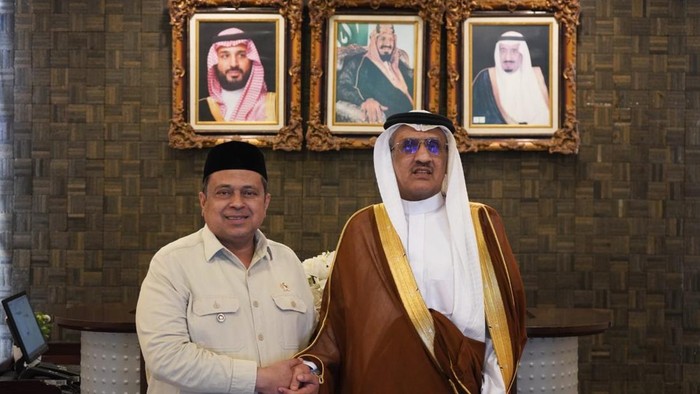 Kepala Badan Penyelenggara Jaminan Produk Halal (BPJPH) Ahmad Haikal Hasan mengunjungi Kedutaan Besar Arab Saudi
