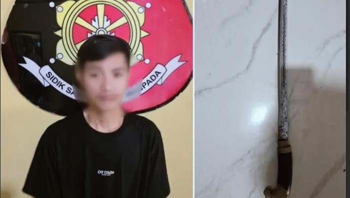 Pelaku pembacokan pria paruh baya di OKI saat ditangkap polisi