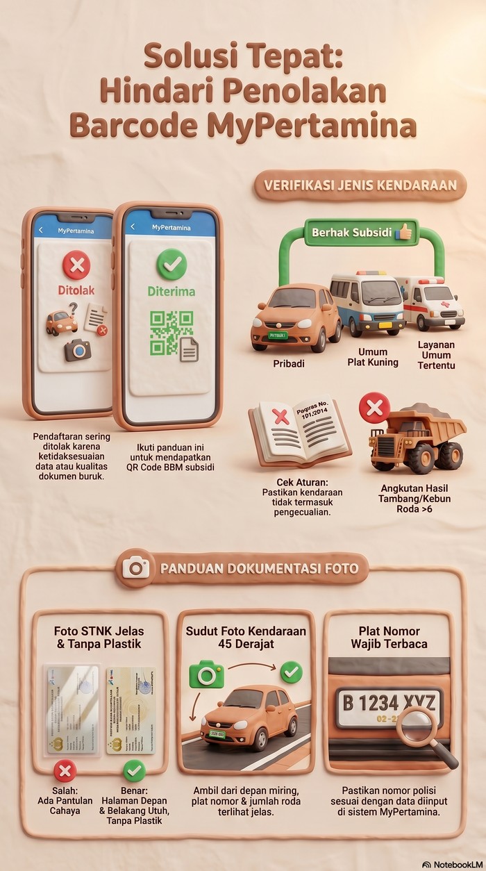 Penyebab penolakan barcode MyPertamina