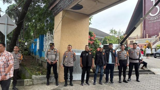 Polda Sumsel mengerahkan ribuan personel pengamanan ibadah Kenaikan Yesus Kristus