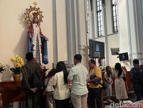 2.300 Umat Ikuti Misa Kenaikan Yesus Kristus di Gereja Katedral Jakarta Pagi Ini