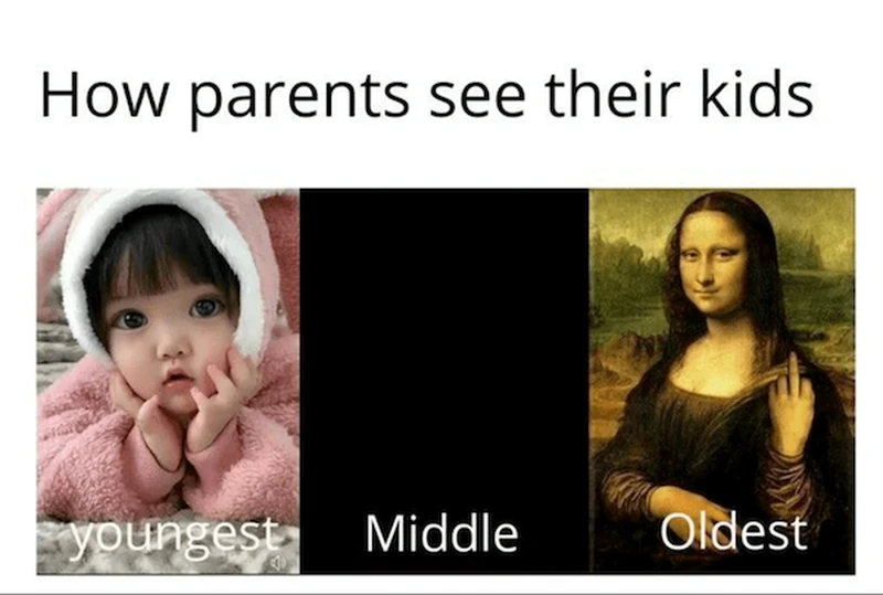 Siapa yang merupakan anak tengah pasti bakal ngerasa relate sama meme berikut ini. Sing sabar ya, Bos!