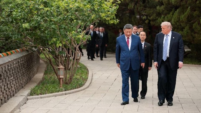 Donald Trump dan Xi Jinping (Reuters)