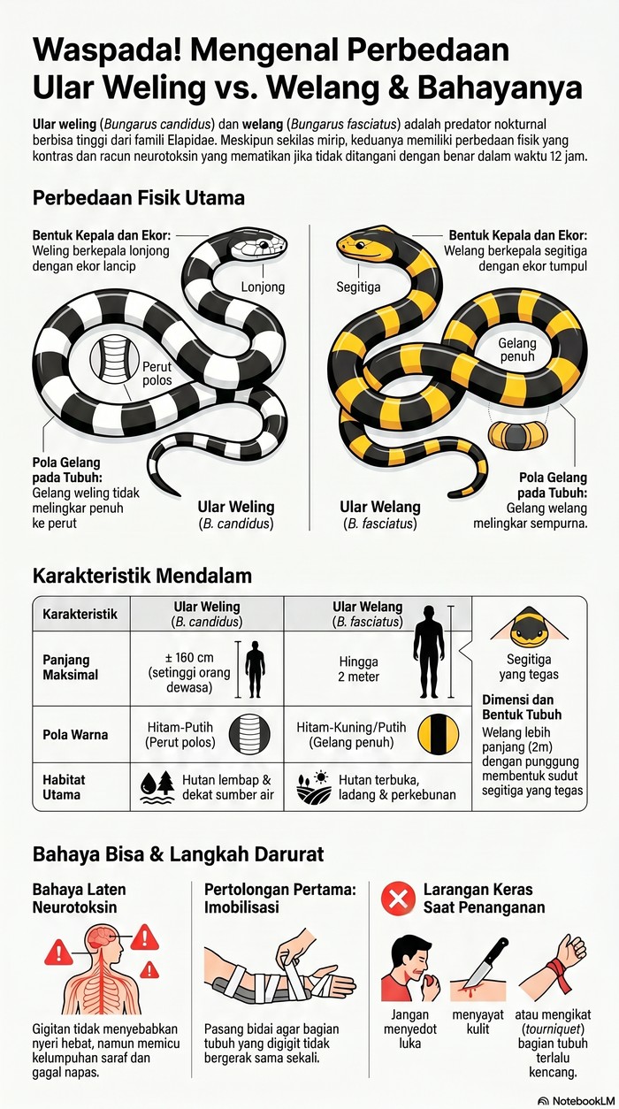 Ilustrasi ular weling