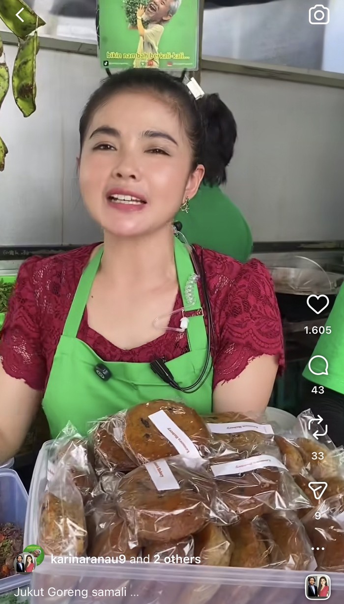 Karina Ranau Jago Masak, Laris Jualan Jukut Goreng dan Gabin di Warungnya