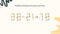 Sekarang, tidak perlu ada yang ditambahkan. Cukup geser batang korek api yang perlu digeser. Foto: Daffa/detikHealth
