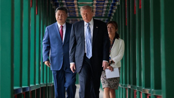 Presiden China Xi Jinping dan Presiden AS Donald Trump (Foto: REUTERS/Evan Vucci)