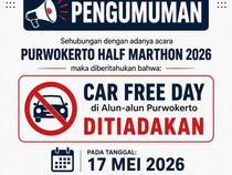 Ada Purwokerto Half Marathon, CFD di Alun-alun Besok Ditiadakan