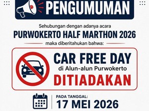 Ada Purwokerto Half Marathon, CFD di Alun-alun Besok Ditiadakan