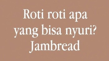Tebakan “jambread” ini recehnya kelewatan. Tapi justru itu yang bikin susah berhenti ketawa. Foto: instagram/@giladiskonn