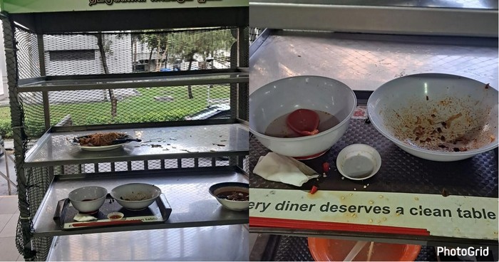 Duh! Bekas Piring Mie Babi Disimpan di Area Halal, Bikin Pengunjung Geram