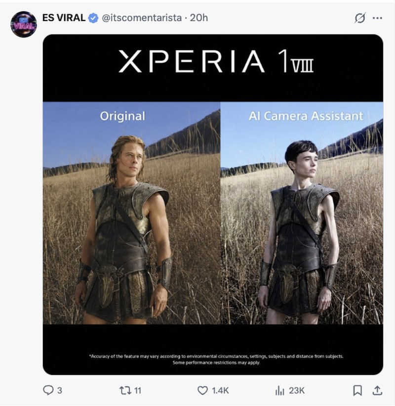 Meme Kocak Netizen AI Kamera Sony Xperia 1 VIII