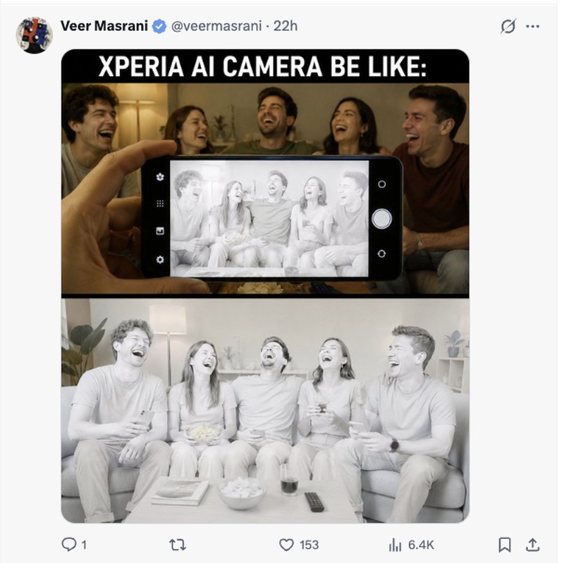 Meme Kocak Netizen AI Kamera Sony Xperia 1 VIII