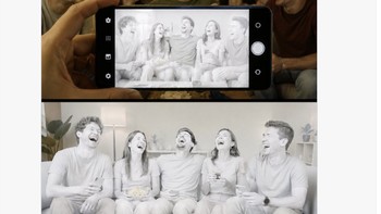 Netizen menyindir AI Camera Assistant Xperia dengan meme foto tongkrongan yang berubah pucat dan kehilangan warna alami setelah diproses AI. Foto: X.com
