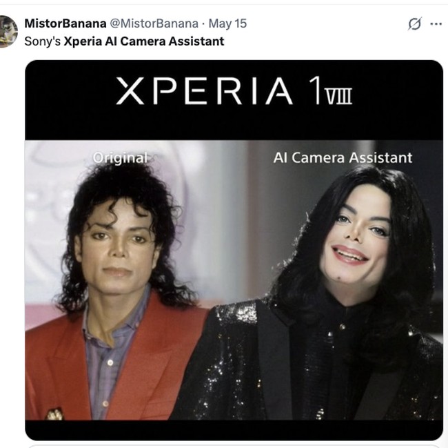 AI Kamera Sony Xperia 1 VIII Jadi Bahan Meme Kocak Netizen