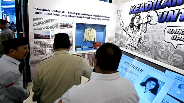 Prabowo di Museum Marsinah, Nganjuk, Jatim