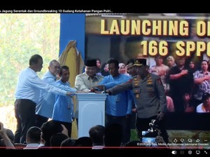 Prabowo Resmikan 10 Gudang Ketahanan Pangan-SPPG Polri di Tuban