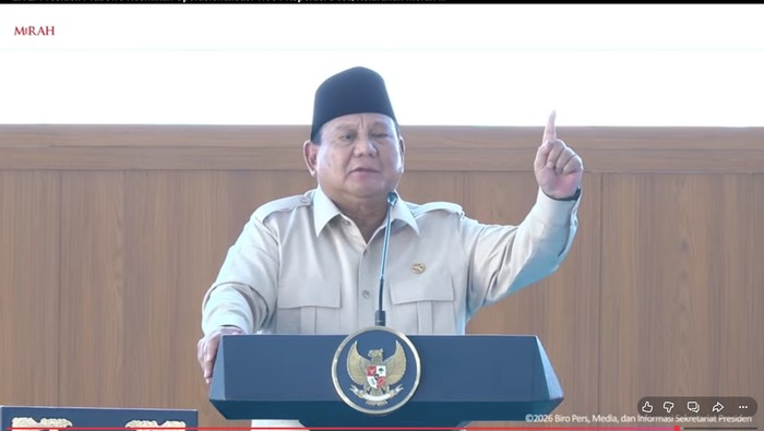 Presiden Prabowo Subianto Saat Resmikan 1.061 Kopdes Merah Putih