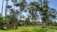 Di lokasi ini juga disiapkan sejumlah alat untuk outbound. Alat-alat ini diperuntukkan bagi pelajar yang berkunjung ke lokasi ini. (Dok. Ahmad Arfah/detikSumut)