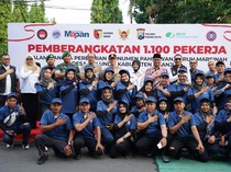 Walkot Vinanda-Kapolres Kediri Kota Ajak Buruh Kenang Perjuangan Marsinah