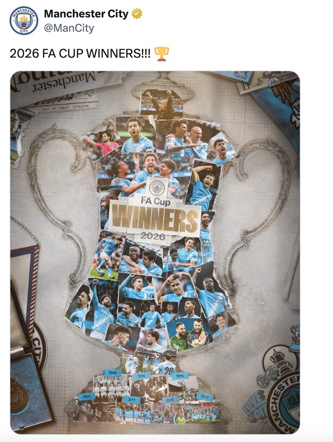 Manchester City Jawara Piala FA, Netizen Bahas Potensi Treble