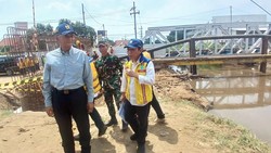Menteri PU Cek Proyek Pembangunan Jembatan Buk Wedi Kota Pasuruan