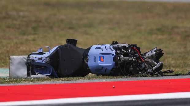 Motor Alex Marquez BARCELONA, SPAIN - MAY 17: Details of the motorbike of Alex Marquez of Spain and BK8 Gresini Racing MotoGP after the crash during the MotoGP of Catalonia at Circuit de Barcelona-Catalunya on May 17, 2026 in Barcelona, Spain. (Photo by Eric Alonso/Getty Images)