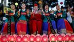 Parade Lentera Lotus Semarakkan Perayaan Waisak di Seoul