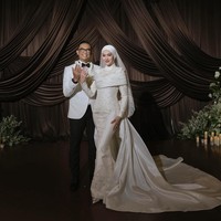 Indah Nada Puspita Menikah dengan COO Mobil Listrik, Elegan dengan Hijab & Veil