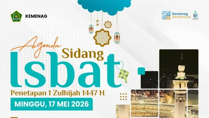 Link live streaming pengumuman hasil sidang isbat Idul Adha 2026.