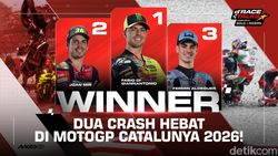 Video: Redflag Dua Kali, Di Giannantonio Podium di Catalunya