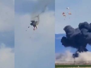 Ngeri! Dua Jet Tempur Angkatan Laut AS Bertabrakan di Udara