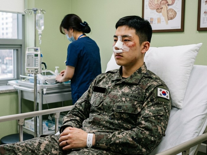 Ilustrasi tentara Korea Selatan operasi plastik