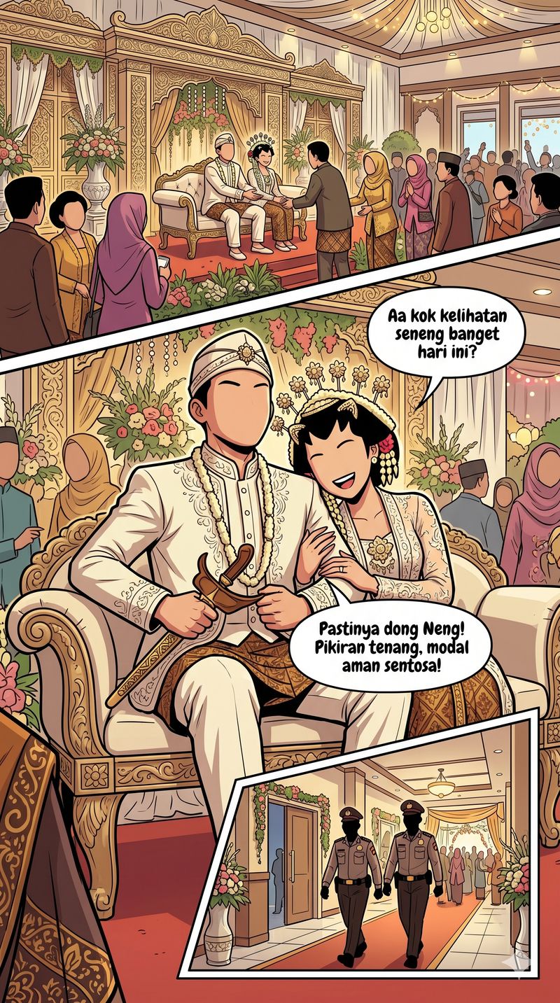 Infografis Komik Pengantin Curi Motor