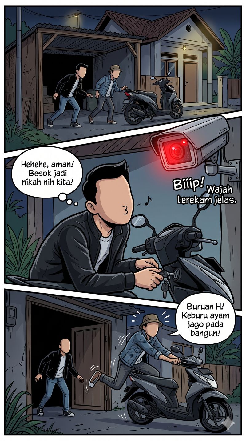 Infografis Komik Pengantin Curi Motor Infografis Komik Pengantin Curi Motor