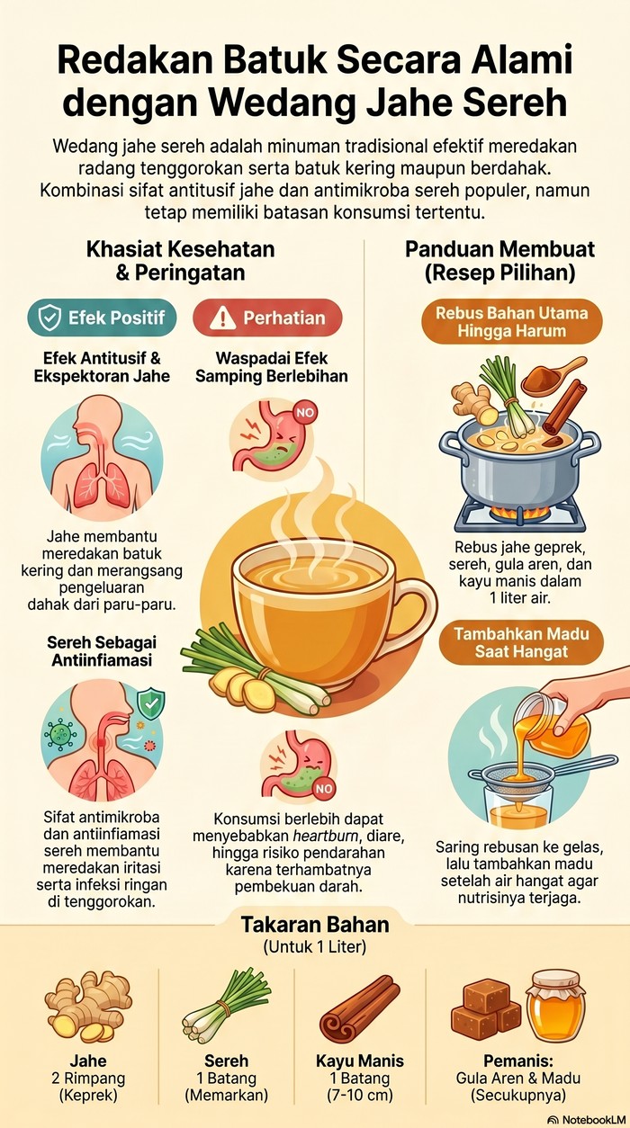 Manfaat Minum Air Jahe dan Sereh Sebelum Tidur, Begini Cara Buatnya!