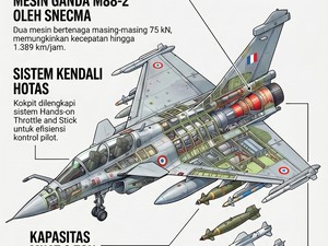 Infografis: Spesifikasi Jet Tempur Rafale yang Diserahkan Prabowo ke TNI