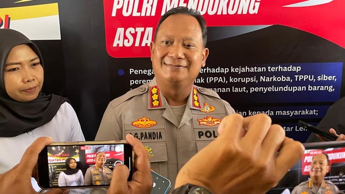 Kapolresta Jogja Kombes Eva Guna Pandia saat memberikan keterangan di Mapolresta Jogja, Senin (18/5/2026)