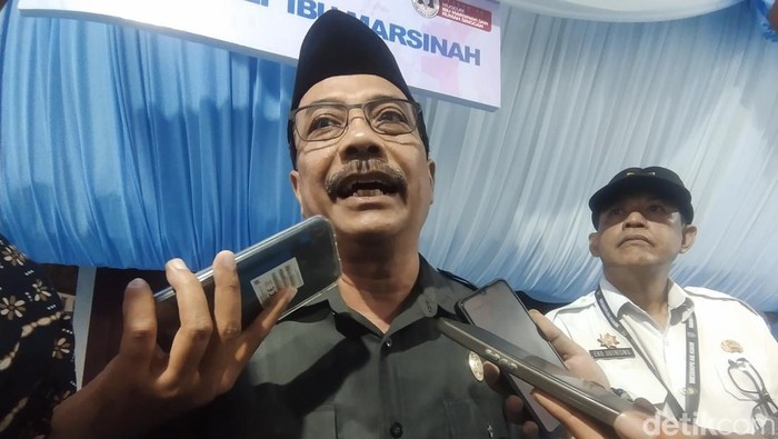 Ketua DPRD Nganjuk, Tatit Heru Tjahjono saat menghadiri peresmian Museum Ibu Marsinah (