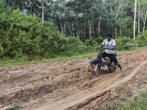 Miris! Warga Jambi Masih Berjuang Lewati Jalan Lumpur Saat Hujan