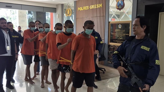 Oknum suporter tersangka pengeroyokan pemuda di Kebomas Gresik